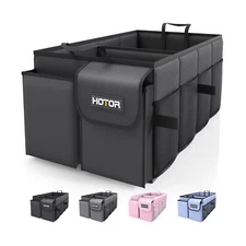 HOTOR Trunk Organizer for Car - Large-Capacity Car Organizer, Foldable Trunk ...