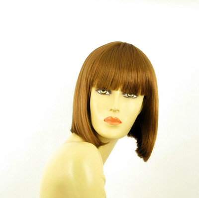 Perruque Femme Courte FLORENCE 27 - Blond Foncé/Vénitien, Synthétique, Taille Moyenne, Neuve Avec étiquettes