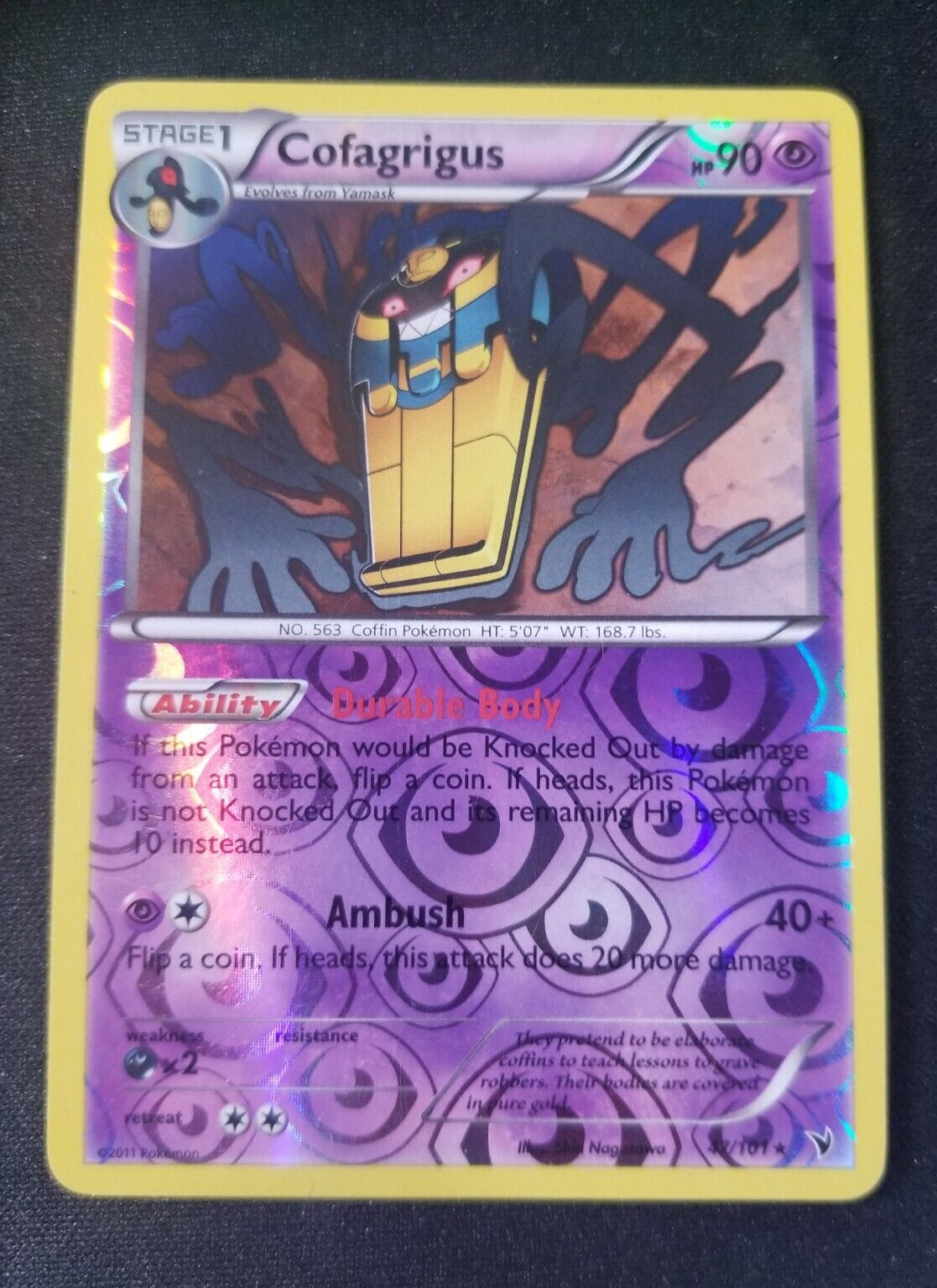 Cofagrigus (47) - Noble Victories Reverse Holo LP