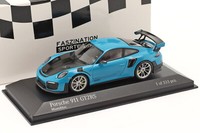 Porsche 911 991 Ii GT2 Rs Miami Blue Silberne RäDer Minichamps 413067275 1:43