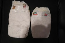 RARE Vintage Muppets Baby Jim Henson Diapers 90s USA Babies Pattern Blue Dots