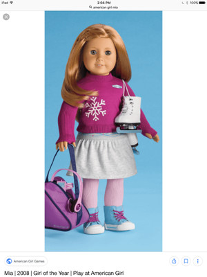american girl doll mia collection