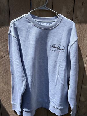 Robert August Gray Logo Crewneck Sweatshirt - Men's Sz L