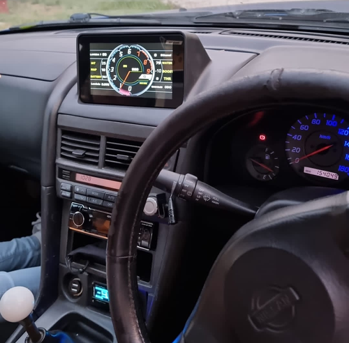 Nissan Skyline R34 MFD Dash Mount Recessed for the Powertune Digital 7" Display - Picture 4 of 6