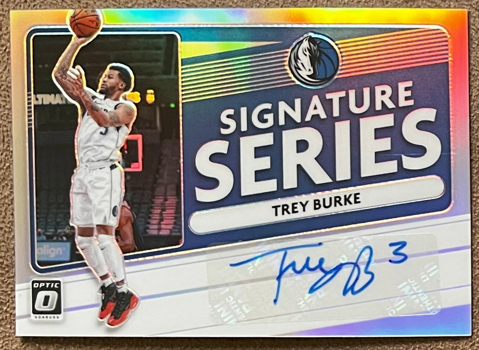 2020-21 Donruss Optic Signature Series Trey Burke Autograph #SS-TBK Silver Prizm - Image 3 of 3
