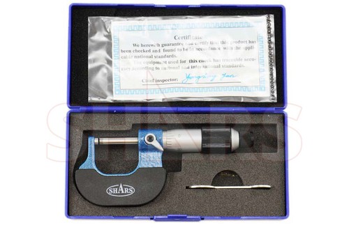 Shars 0-1" Precision Ball Micrometer .0001 Carbide Thickness New !} - Picture 7 of 7