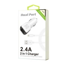 Lot/8 2 in 1 Dual Port Car Charger For iPhone, iPads Wholesale