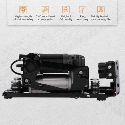 Air Suspension Compressor w/ Bracket For BMW 740i 750i 750Li 760Li Alpina B7 - Picture 6 of 12