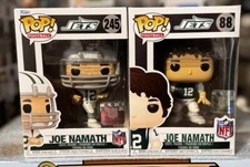 Funko Pop Football NFL JOE NAMATH #88 2017 Release & NAMATH #245 w/PROTECTOR NEW