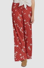 $190 Show Me Your Mumu Women's Red High Waist Wide-Leg Casual Pants Size S