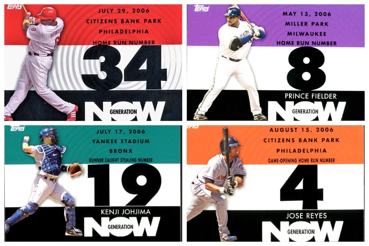 2007 Topps Baseball Generation Now - Actual Scans of the Cards You Pick