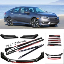 For Honda Fit 06-20 Front Bumper Lip Spoiler Splitter Side Skirt Body