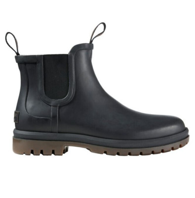 LL BEAN Womens Rugged Wellie Chelsea Rubber Rain Boots DWR Waterproof Goring New
