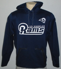 Los Angeles Rams Nike On Field Blue Team NFL Hoodie Sweatshirt Men Medium