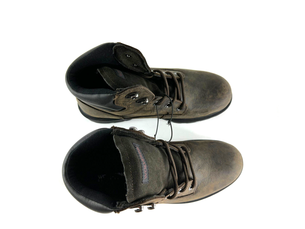 Wolverine Mens F2413-18 Brown‎ Leather Slip-resistant Steel Toe Work Boot 11 VG 834231103_E.jpg?v=1724349898 main image 2