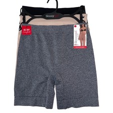 Skinnygirl Slip Shorts Shaping Seamless Mid Thigh Smoothing Shaper 3 Pair 7648