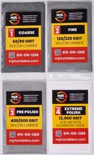 35lb Rock Tumbler Refill Media Grit Kit Stone Polishing Silicon Carbide Al Oxide
