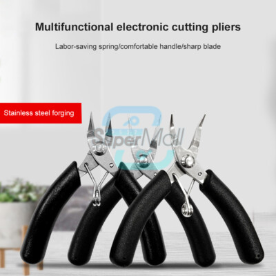 Mini Diagonal Pliers 4inch Needle Nose Pliers Wire Snips Electric Cutting Pliers