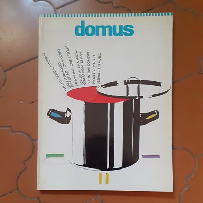 Domus 1986 676 richard sapper gabetti isola aldo rossi formaggio laudani siola