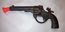 VINTAGE STEVENS "MODEL" 5 1/2 Inch long Cast Iron Single Shot Cap Gun 1900 8