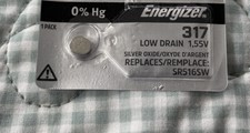 317 Energizer 1.55V Silver Oxide Watch Battery