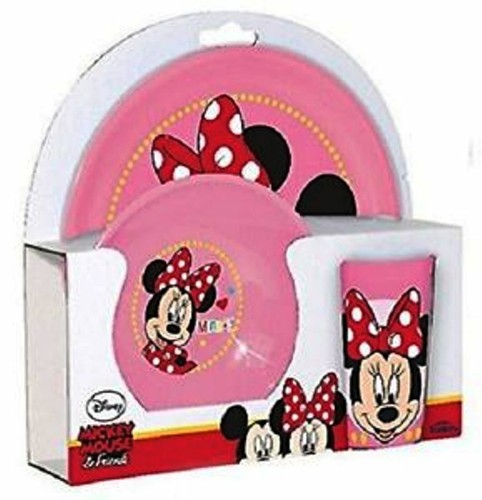 DISNEY MINNIE MOUSE PORTAMERENDA TAZZA BICCHIERE BORRACCIA SET PAPPA WALKY CUP - Imagen 7 de 10