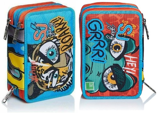 Karactermania 53511 Astuccio Portatutto Vita Da Animali - 22 Cm, Blu, Per Scuola