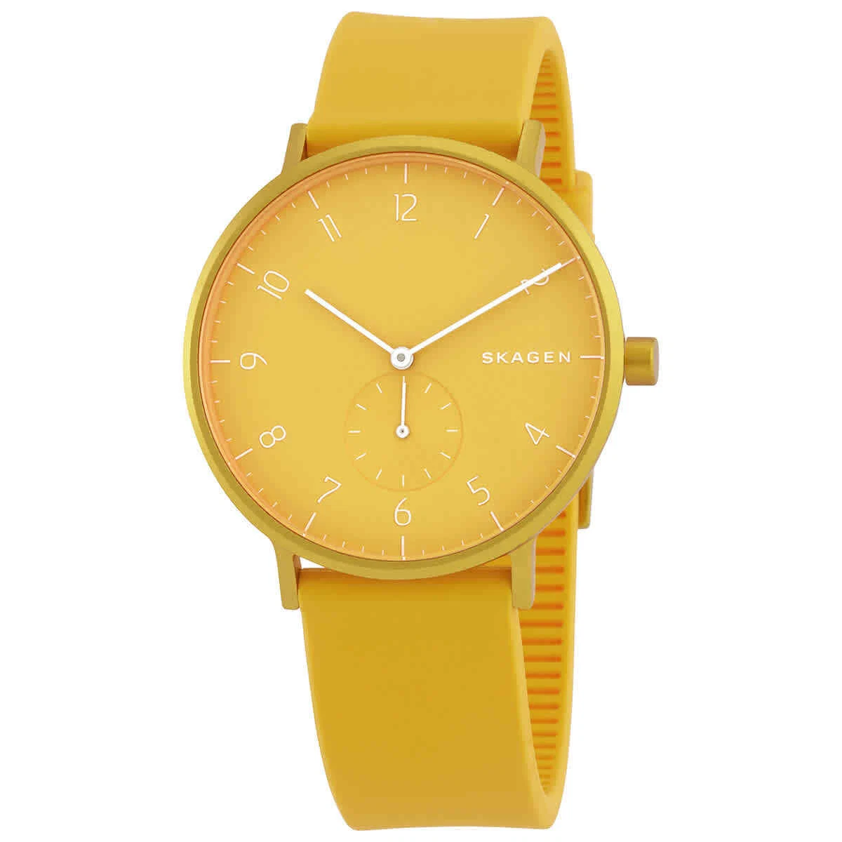 Skagen Aaren Kulor Quartz Yellow Dial Unisex Watch SKW6510
