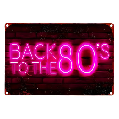 Blechschild 80s | 20x30cm | Retro Reklame Vintage Deko Nostalgie
