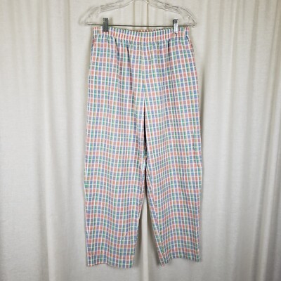Plaid Capri Pants 60s Glamour Bunny 50s Donna Capri Suit Trousers