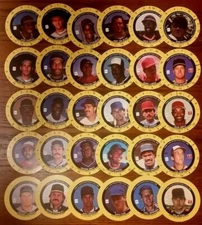 1988 Cadaco The Original MLB ALL-STAR BASEBALL Game Player Discs ~ You Choose