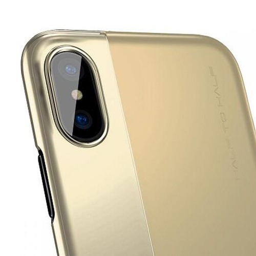 For iPhone X XR XS Max Half and Half Shockproof TPU Phone Case Cover - Picture 3 of 18