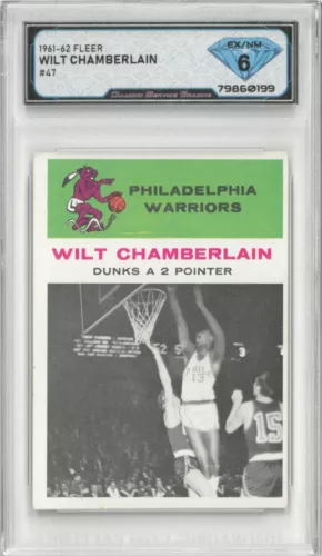 1961-62 Fleer WILT CHAMBERLAIN #47 💎 DSG 6 EX/NM