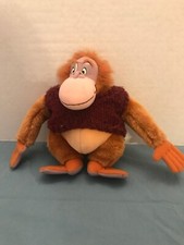 APPLAUSE DISNEY JUNGLE BOOK KING LOUIE PLUSH DOLL ORANGE ORANGUTAN MONKEY FIGURE