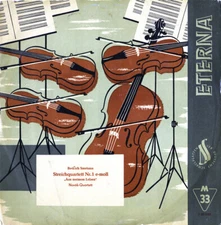 SMETANA String Quartet NOVAK SQ Eterna 720040 10" Ed1 GG1 1958 Recording VG+