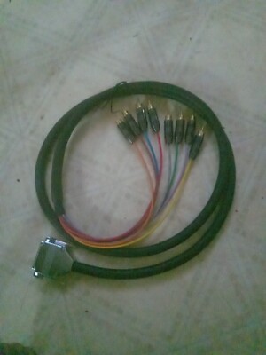 6ft DB25 M to 8XRCA  M 8-Channel Snake Cable