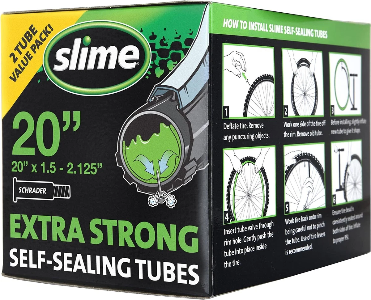 Slime 30075 Bike Inner Tube with Slime Puncture Sealant Extra