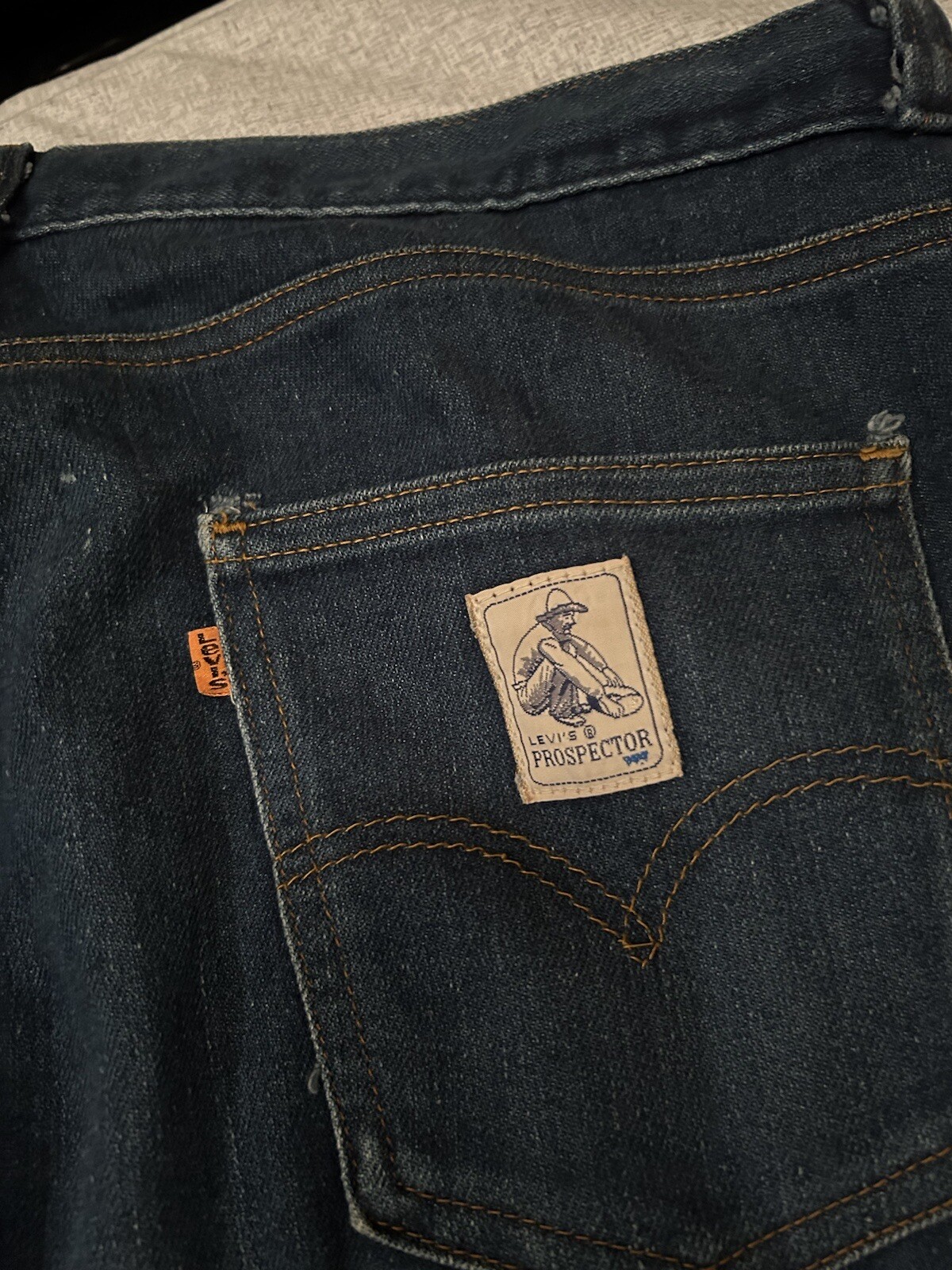 Vintage Levi's Prospector Blue Denim Jeans Orange Tab… Gem