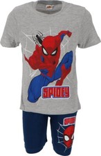 Spiderman Schlafanzug Pyjama Shorty Shortama Größen: 110/116 122/128 134/140