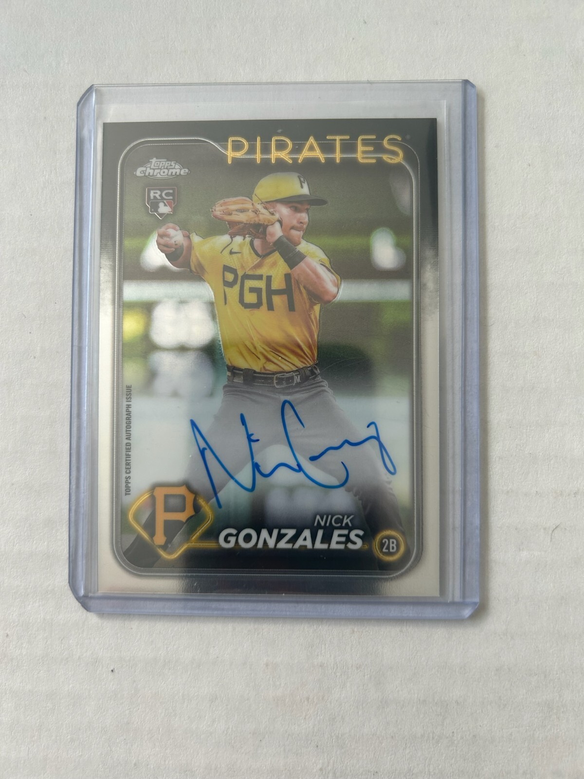 2024 Topps Chrome Nick Gonzales Rookie Auto Autograph RC #RA-NG Pirates