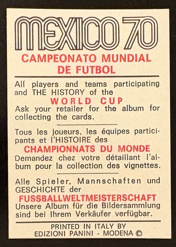 PANINI WORLD CUP 1970 CZERWONY/CZARNY - WYBIERZ SWOJE KARTY - Zdjęcie 318 z 348