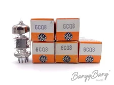 5 Vintage General Electric 6CQ8 Triode Tetrode Sharp Cutoff  Audio Vacuum Tube V