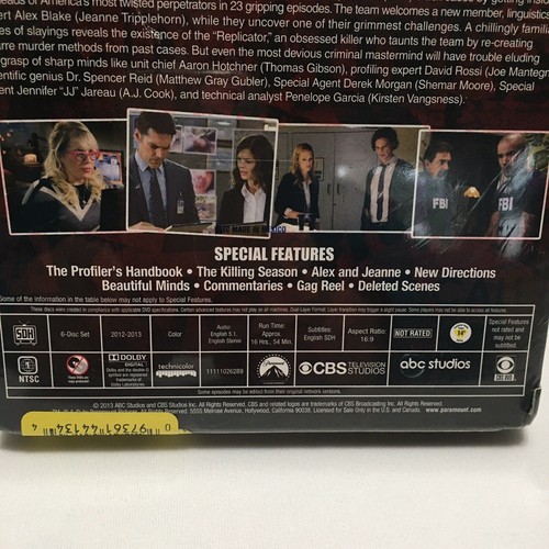 Criminal Minds: The Complete Season 8 Eighth Season - DVD Set NEW FACTORY SEALED - Picture 5 of 5