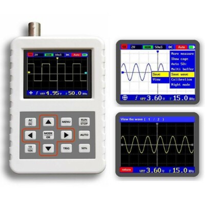 ADS2050H 2.4'' LCD Mini Digital Oscilloscope 5MHz 20MS/s Sampling Rate  AC/DC
