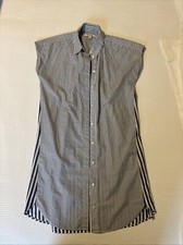 Madewell Blue Striped Collared Shirt Dress Size XXS