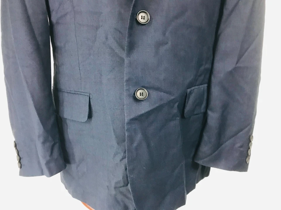 Traje Giorgio Fiorelli Hombre 2 Piezas Superlux 2 Botones Talla 38 Azul Pantalones 32x29 Foto 2 de 4