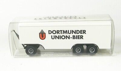 3-AXE REMORQUE valise Dortmunder Union-Bière 1:87 BREKINA