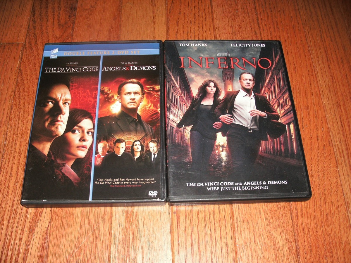 The Da Vinci Code trilogy on DVD. 1, Angels & Demons and Inferno