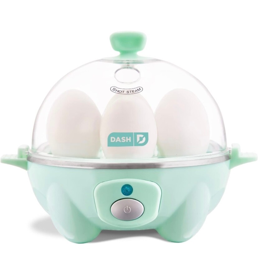 DASH Rapid Egg Cooker with Auto Shut Off for Perfect Boiled Poached Scrambled Eggs Effortlessly