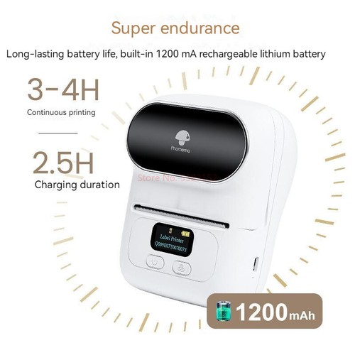 Phomemo M110 Bluetooth Label Maker Machine Portable Wireless Thermal Printer LOT - Bild 11 von 38